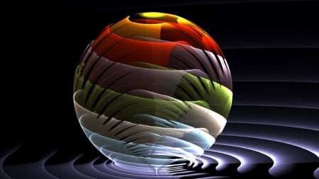 Sphere of Nature Colors - globe, abstract, Firefox Persona theme, ball, sphere, colors, layers