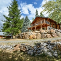 Log Home in the Mountains