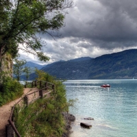 Beautiful Path Around a Lake