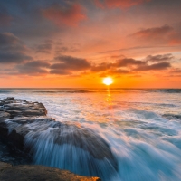 Mother Earth's Sunset Sea