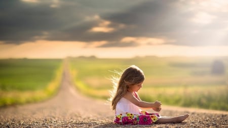 little girl - dainty, pretty, pink, pure, child, fair, princess, face, nice, bonny, kid, childhood, set, beauty, baby, Hair, Belle, comely, white, sunset, cute, wallpaper, people, blonde, sky, DesktopNexus, sightly, beautiful, photography, girl, lovely, sweet, street, little, adorable, feet