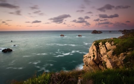 sunset - cool, fun, beach, sunset, ocean, nature