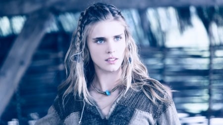 vikings - weiss, viking, girl, gaia