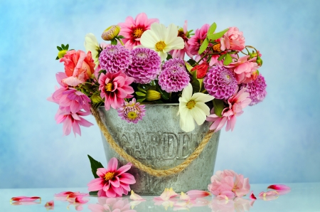 Spring bouquet - pretty, colorful, bouquet, flowers, lovely, still life, spring, vase