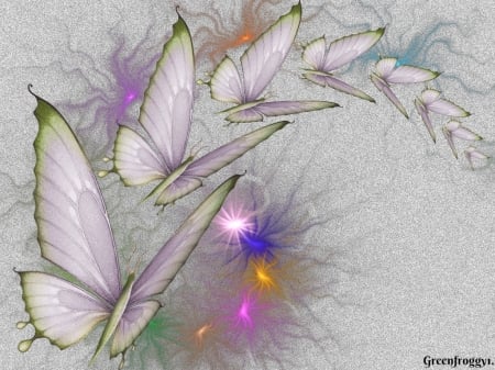 BUTTERFLY ARC - IMAGE, BUTTERFLIES, CREATION, ABSTRACT