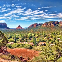 Courthouse Butte and Bell Rock, South Sedona, Arizona