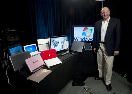 Ballmer Representing Windows 7 - microsoft, windows, seven, os, 7, cool