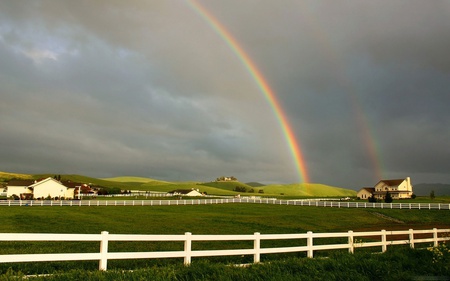 Double Rainbow - colourful, refresh, cool, green