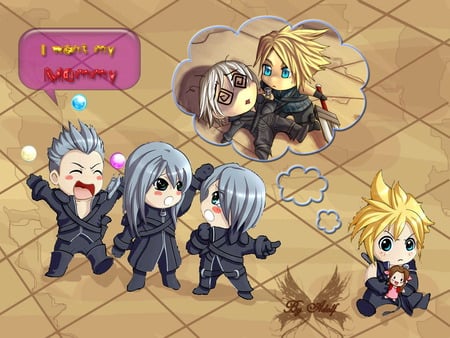 Final Fantasy VII Baby - anime, game