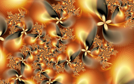 Orange Burst - fall, spiral, fractals, flame, orange