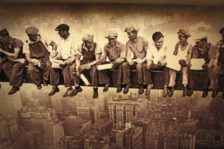 Lunch Break - USA, Empire State Building, New York City, Workmen, Workers, New York