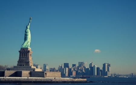 Statue of Liberty - ellis island, statue of liberty, monument, new york city