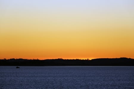 Sunset - sea, sunset, orange, beautiful