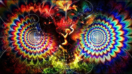 Psychedelic scene image - image, psychedelic, art, abstract