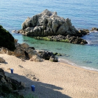 Quiet Sand Beach in Spain