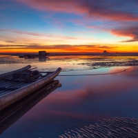 Colorful Mediterranean Sea Sunset