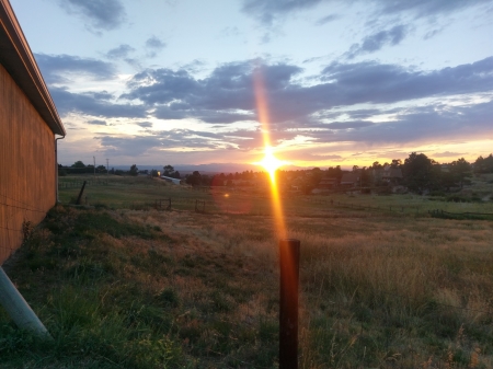 A Colorado Afternoon - afternoon, outdoors, nature, barn, Colorado, sunsets, sky