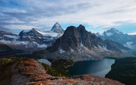 mountains - fun, nature, lake, mountains, cool