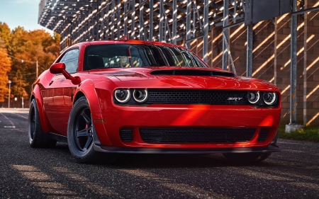 2018 Dodge Challenger - challenger, fast, red, dodge, 2018