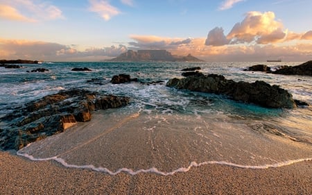 Hawaiian Seascape - nature, beach, clouds, hawaiian, sea