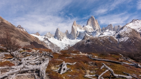 Monte Fitz Roy - Mountains, Argentina, Patagonia, Landscape, Chile, Earth