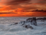 Sunset at Craster, England