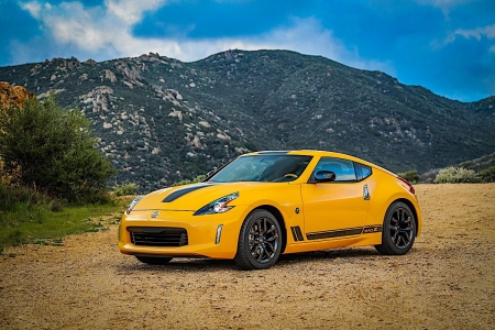 The 370Z Heritage Edition - 370z, black rims, yellow, nissan