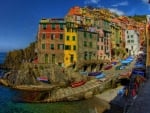  Riomaggiore at Sunset,Italy