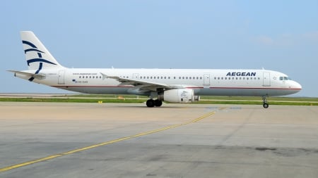 Airbus A321 Aegean SX-DVO - aegean, airlines, plane, a321, airbus