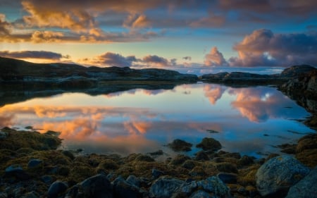 Beautiful View - cloud, sea, sunset, sky