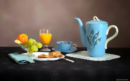 Still Life - tea, photography, juice, still life, bread