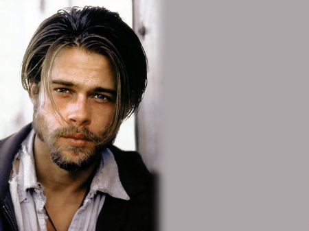 Brad Pitt - face, brad pitt, actor, man