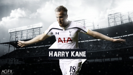 Harry Kane of Spurs - England forward, Forward, Harry Kane, Goalscorer, Number 10