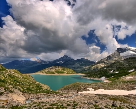 High Alps in  Landscape - nature, sky, landscape, clouds, alps, mountains