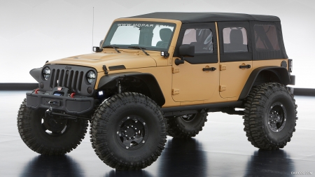 2013 Jeep Wrangler Sand Trooper II Concept from Mopar - Concept, Car, Sand, Jeep, Wrangler, Trooper