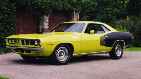 1971 Plymouth Hemi Cuda - plymouth, car, muscle, old-timer, hemi, cuda