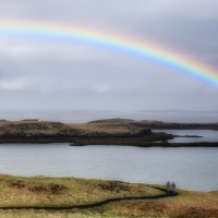 Rainbow Over the Sea