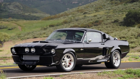 Black Shelby GT 500 - Muscle, Car, 500, GT, Old-Timer, Shelby