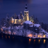 Church On Bled Island, Slovenia