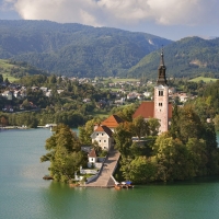 Church On Bled Island, Slovenia