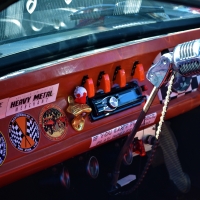 Vintage car dashboard