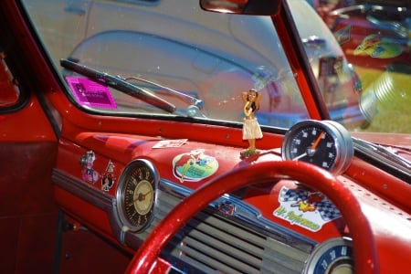 Vintage car dashboard - vintage car, car, old, photography