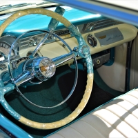 Vintage car interior