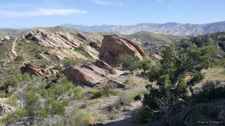 Vasquez Rocks - Mountains, Vasquez, California, Nature, Rocks, Sky