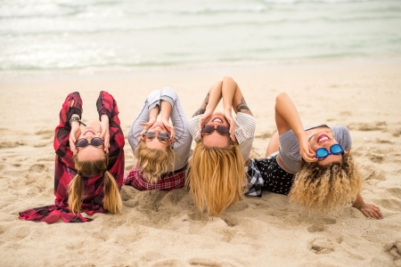 Girls, girls, girls - woman, fun, beach, girl, summer, sunglasses, model