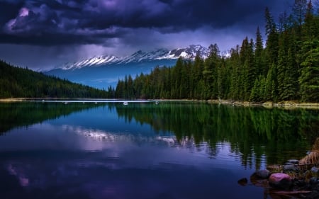 Amazing place for weekend - cloud, lake, water, tree