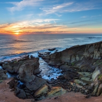 Sunset on the Coastline