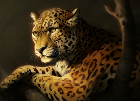 Leopard - game, fantasy, leopard, tamberella, animal, paw, catamancer, luminos