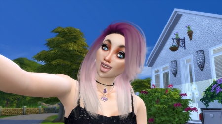 Miko - Selfie - create-a-sim, electronic arts, the sims 4, the sims