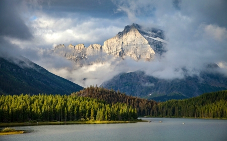 Glacier Nat'l. Park, Montana - lake, mountains, usa, nature